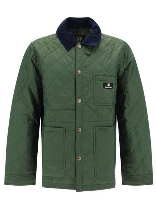 Kenning Quilting  Logo Patch Jacket Green - BARBOUR - BALAAN 2