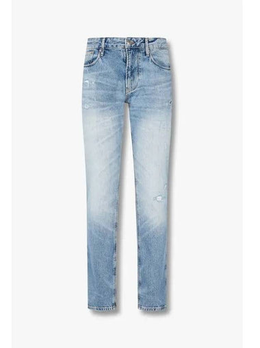 Men s Washed Easy Slim Denim Pants Indigo - EMPORIO ARMANI - BALAAN 1