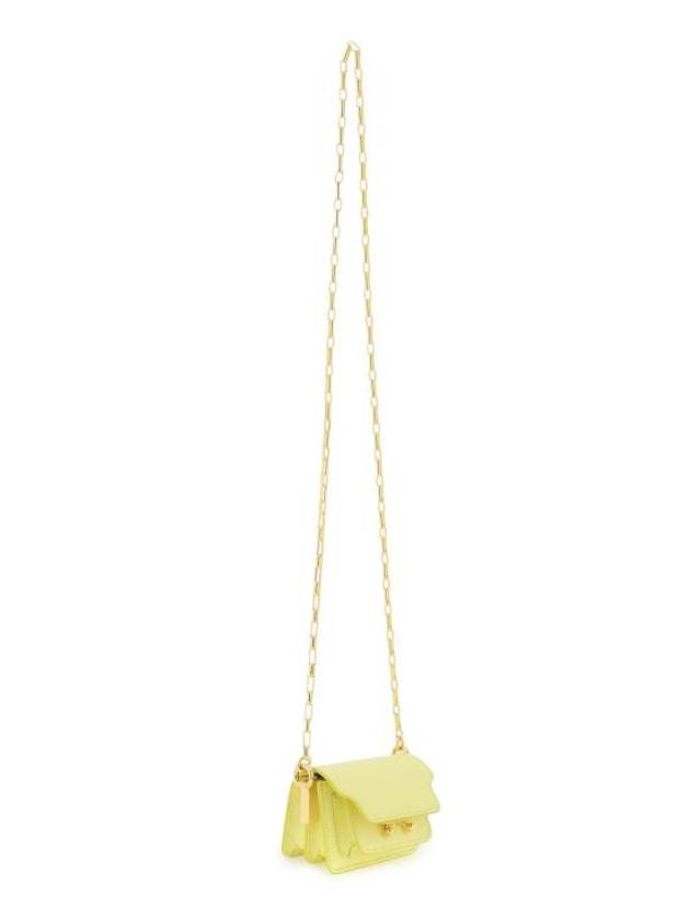 Trunk Nano Chain Crossbody Bag Yellow - MARNI - BALAAN 4