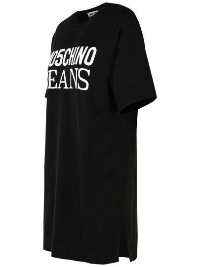 Moschino Jeans Black Cotton Dress - MOSCHINO - BALAAN 2