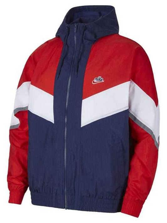 Sportswear Heritage Windbreaker Red Blue - NIKE - BALAAN 1