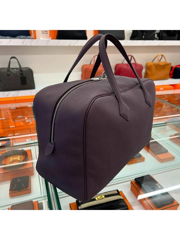 Victoria 2 43 Travel Bag Purple Togo - HERMES - BALAAN 5