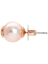 Crystal Pearl Stud Earring Rose - TORY BURCH - BALAAN 4