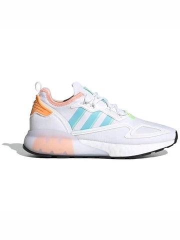 Original ZX2K Boost Low Top Sneakers White Pastel - ADIDAS - BALAAN 1