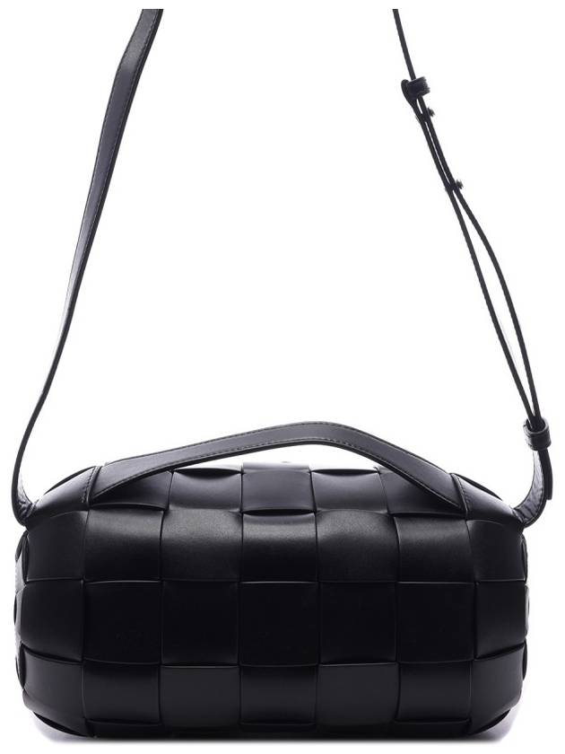 Boombox Small Calfskin Cross Bag Black - BOTTEGA VENETA - BALAAN 5