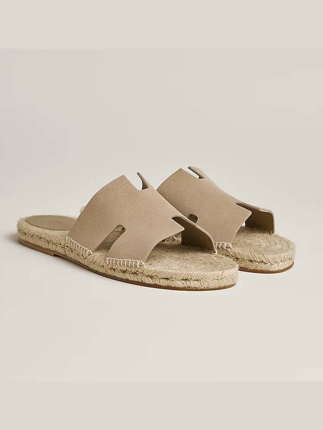 Antigua Espadrille Sandals Beige - HERMES - BALAAN 2