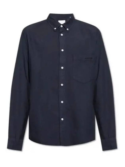 Jasolo Button Up Long Sleeve Shirt Navy - ISABEL MARANT - BALAAN 2