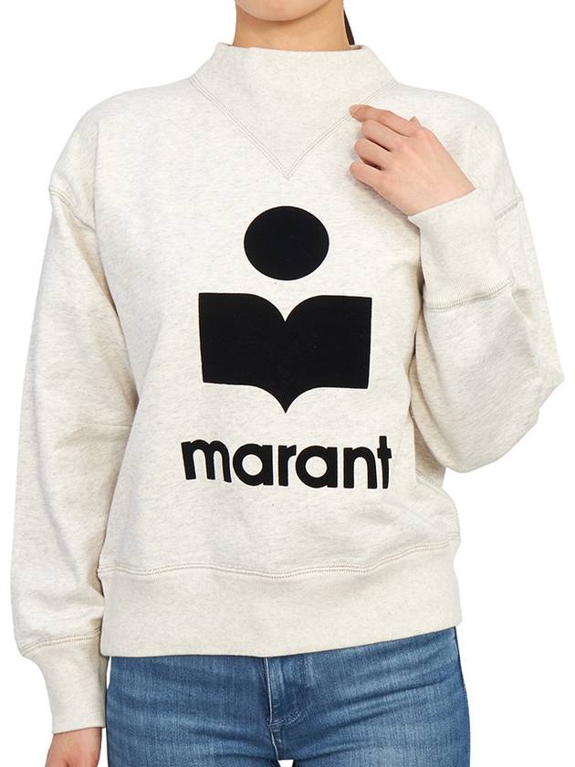 Moby Logo Print Sweatshirt Ecru - ISABEL MARANT - BALAAN 6