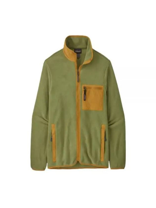 Men's Synchilla Fleece Zip-Up Jacket Green - PATAGONIA - BALAAN 1