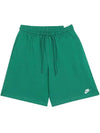 Nike Club Embroidered Logo Knit Shorts Green - NIKE - BALAAN 3