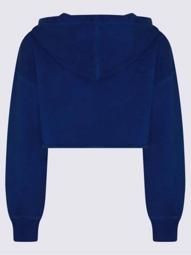 Zip Fastening Crop Hood Blue - GOLDEN GOOSE - BALAAN 3