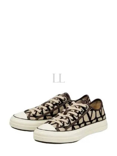 Iconographe Low Top Sneakers Beige - VALENTINO - BALAAN 2