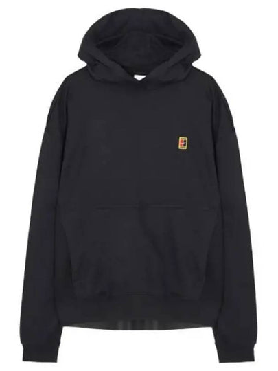 Fleece Heritage Tennis Hoodie Black - NIKE - BALAAN 2