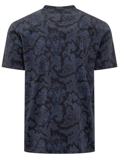 Etro Blue Cotton T-Shirt - ETRO - BALAAN 2