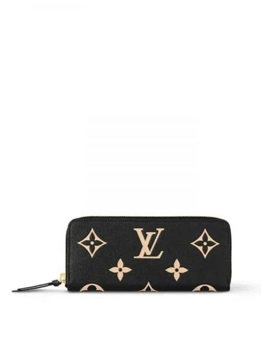 Women's Clemence Monogram Long Wallet Black - LOUIS VUITTON - BALAAN 2