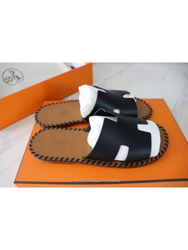 Izmir Slippers Black - HERMES - BALAAN 7