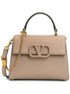 V Sling Small Grainy Calfskin Hand Cross Bag Beige - VALENTINO - BALAAN 1