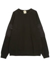 Felpa Crew Neck Sweatshirt Black - TEN C - BALAAN 2