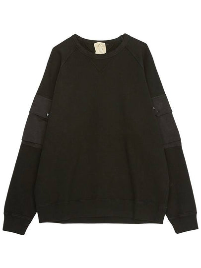 Multi-pocket Snap Crew Neck Sweatshirt Black - TEN C - BALAAN 2