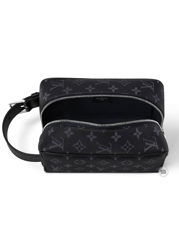 Trousse Toilette Locker Dopp Kit Monogram Eclipse Pouch Bag Black - LOUIS VUITTON - BALAAN 5