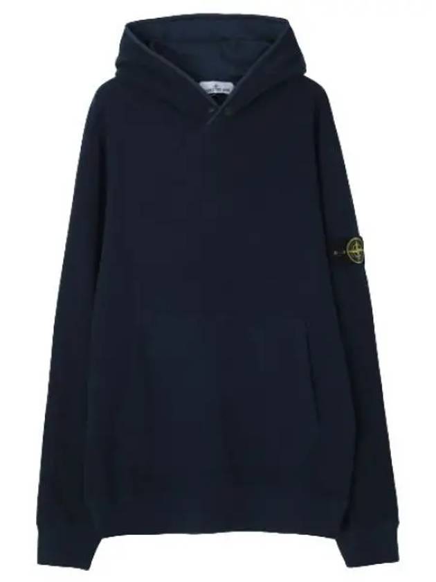 Stretch cotton fleece hoodie regular fit - STONE ISLAND - BALAAN 1