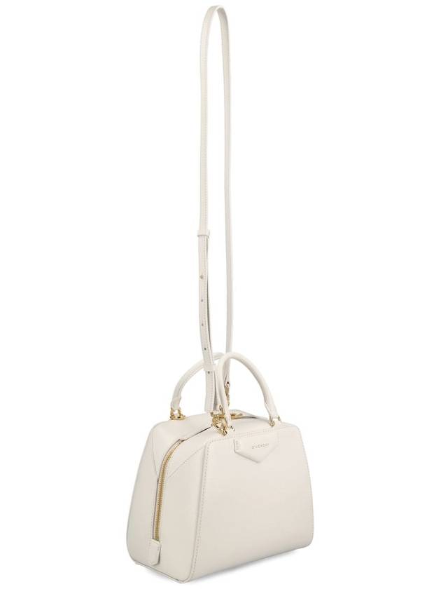 Antigona Cube Leather Mini Bag White - GIVENCHY - BALAAN 4