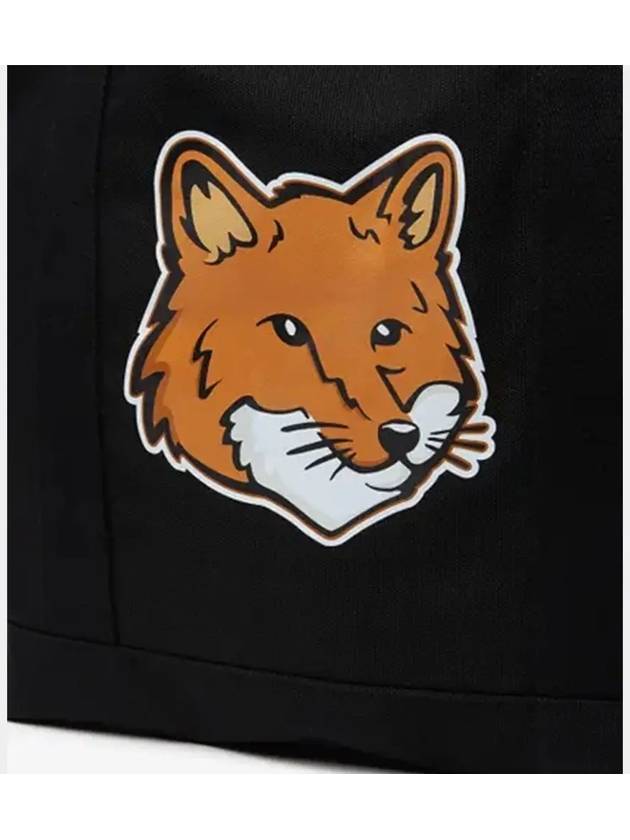 Fox Head Print Tote Bag Black - MAISON KITSUNE - BALAAN 4