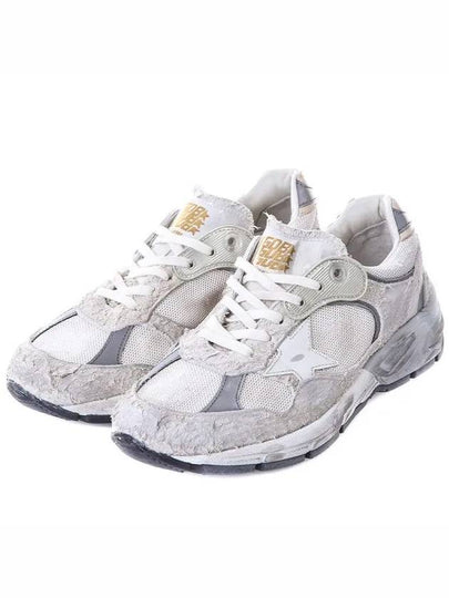 Mesh and Suede Leather Dad-Star Sneakers White Beige - GOLDEN GOOSE - BALAAN 2