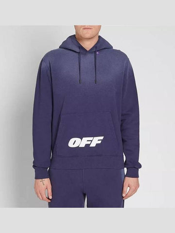 Logo Hooded Sweatshirt OMBB034E18192003 3001 - OFF WHITE - BALAAN 1