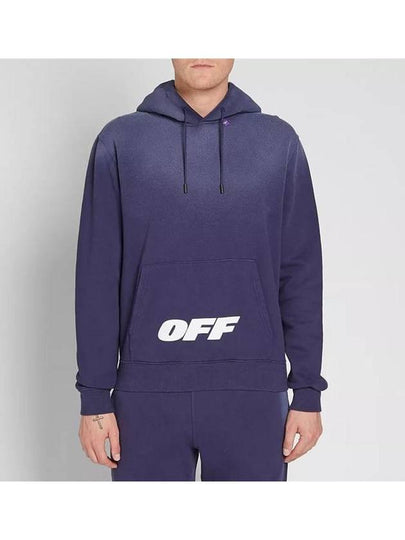 Logo Wing Off Hoodie Blue - OFF WHITE - BALAAN 2