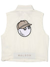 Bag bucket woven full zip up vest IVORY WOMAN - MALBON GOLF - BALAAN 2