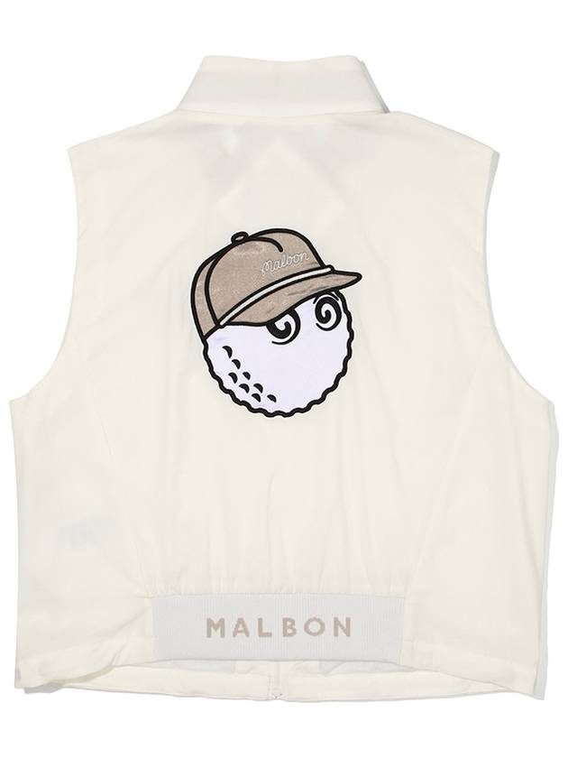 Bag bucket woven full zip up vest IVORY WOMAN - MALBON GOLF - BALAAN 2