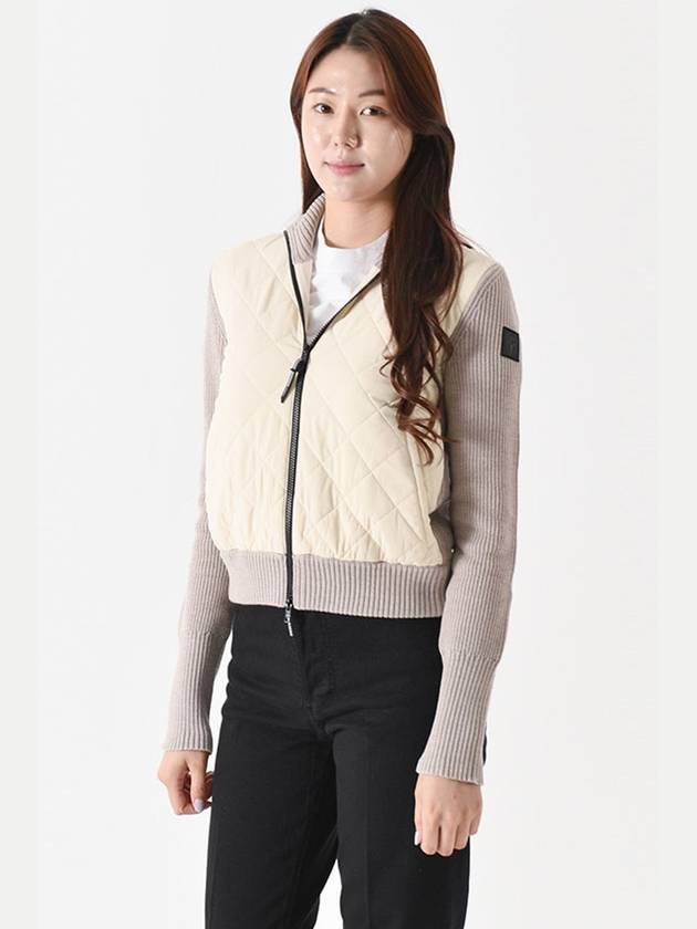 ADA zip up jacket white beige WHEAT - NOBIS - BALAAN 1