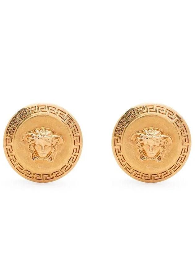 Medusa Stud Earrings Gold - VERSACE - BALAAN 1