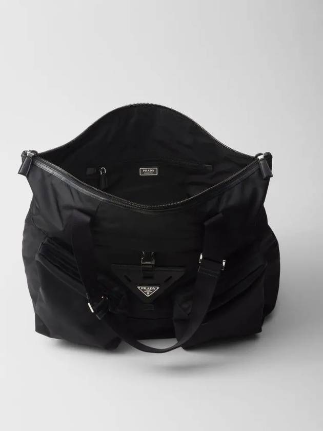 Re-Nylon Leather Travel Tote Bag Black - PRADA - BALAAN 5