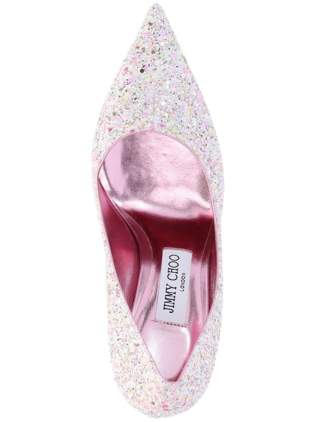 Love 85 Frosted Glitter Pumps Heel Candy Pink - JIMMY CHOO - BALAAN 6