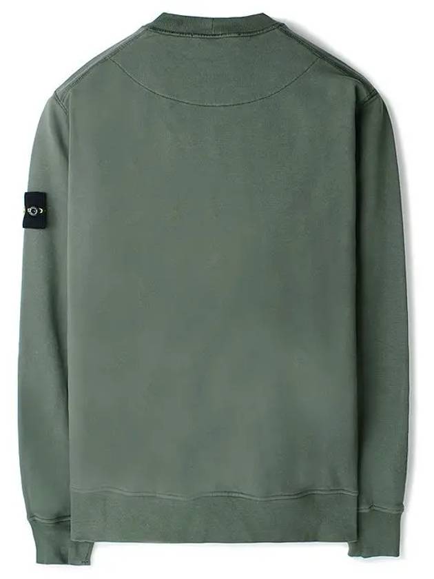 Wappen Patch Garment Dyed Sweatshirt Musk Green - STONE ISLAND - BALAAN 3