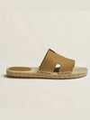 Antigua Espadu Sandals H211871ZHE5 Vanilla Gold Men s 42 - HERMES - BALAAN 3