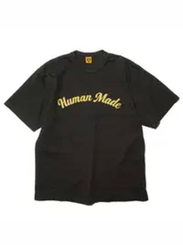 Unisex short sleeved T shirt black HM27TE009 BLK - HUMAN MADE - BALAAN 1