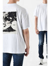 Volcano Print Short Sleeve T-Shirt White - MSGM - BALAAN 3