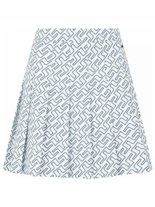 Golf Adina Print Skirt White - J.LINDEBERG - BALAAN 2