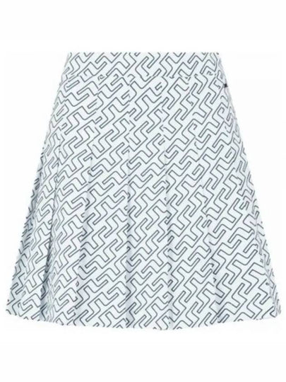 Golf Adina Print Skirt White - J.LINDEBERG - BALAAN 2