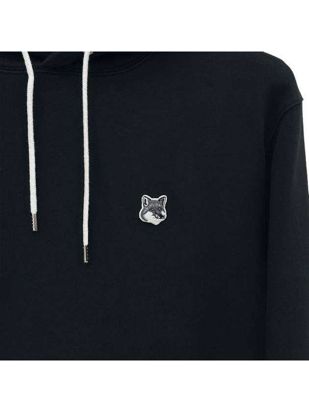 Grey Fox Head Patch Classic Hoodie Black - MAISON KITSUNE - BALAAN 5