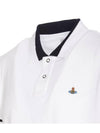 Classic ORB Logo Polo Shirt White - VIVIENNE WESTWOOD - BALAAN 4