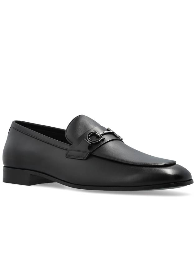 FERRAGAMO Leather Shoes Balty, Men's, Black - SALVATORE FERRAGAMO - BALAAN 4