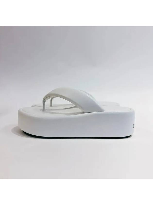 Women's Rise Thong Flip Flops White - BALENCIAGA - BALAAN 4