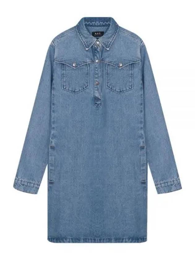 WoMen's Lina Denim Short Dress - A.P.C. - BALAAN 2