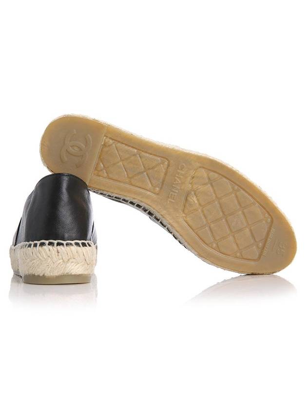 CC logo lambskin espadrilles black - CHANEL - BALAAN 5