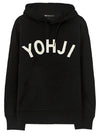 Yohji Logo Cotton Hoodie Black - Y-3 - BALAAN 2