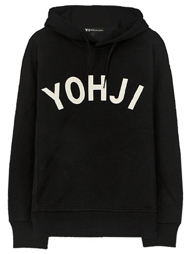 Yohji Logo Cotton Hoodie Black - Y-3 - BALAAN 2